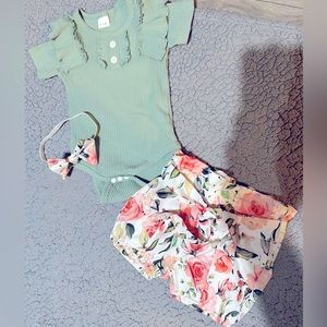 6-12 Month baby girl outfit for summer!